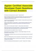Appian Certified Associate Developer Exam Questions with Correct Answers