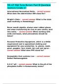 MLAT Mid Term Review Part B Questions Answers Grade A&plus;