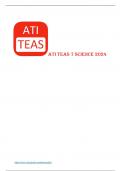 ATI TEAS 7 SCIENCE 2024