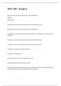 NEU 201 - Exam 4 questions with correct solutions
