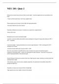NEU-201 Quiz 2 questions with correct answers