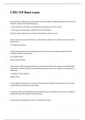 CHS 310 final exam questions with 100&percnt; correct answers