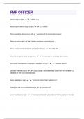 FMF OFFICER 105 QUESTIONS&vert; WITH COMPLETE SOLUTIONS