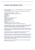 Trauma The Gamma 3 nail Questions and Answers Scored A&plus;