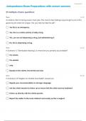 Jurisprudence exam  preparations with 100&percnt; correct answers 