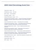 ANCC Adult Gerontology Acute Care Questions with correct Answers 2023