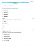 Ethics & Jurisprudence Questions with 100&percnt; correct answers