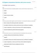 NC Hygiene Jurisprudence Questions with correct answers 