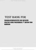 TEST BANK FOR PHARMACOTHERAPEUTICS FOR ADVANCED PRACTICE NURSE PRESCRIBERS 5TH