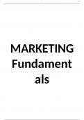 Samenvatting -  Marketing Fundamentals Inleiding