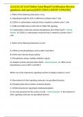 AAAAI-ACAAI Online Joint Board Certification Review questions and answers&lbrack;2023&sol;2024 LATEST UPDATE&rsqb; 