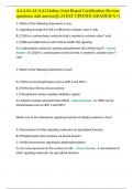 AAAAI-ACAAI Online Joint Board Certification Review questions and answers&lbrack;LATEST UPDATE GRADED A&plus;&rsqb; 