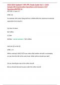 2023&sol;2024 Update&excl;&excl;&excl; RPL&sol;PPL Study Guide Vol 2 - CASA Sample RPL Examination Questions and Answers &lpar;127 Questions&rpar;RATED A&plus;