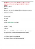 RPL&sol;PPL Study Guide Vol 2 - CASA Sample RPL Examination Questions and Answers &lbrack;127 Questions&rpar;RATED A&plus;&rsqb;Latest updats&period;