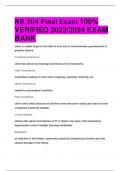 NR 304 Final Exam 100%  VERIFIED 2023/2024 EXAM  BANK