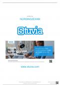 NURSING2EXAM www.stuvia.com Downloaded by: NURSING2EXAM  manom265@gmail.com Want to earn $1.236  extra per year?  Distrbuton of this document is illegal