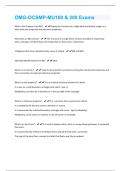 OMG-OCSMP-MU100 & 200 Exams &vert; 200 Questions And Answers Already Graded A&plus;