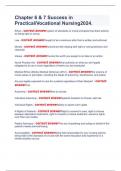 Chapter 6 & 7 Success in Practical&sol;Vocational Nursing