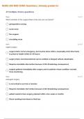 NURS 256 MED SURG Questions | Already graded A+