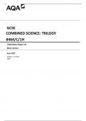 AQA GCSE COMBINED SCIENCE: TRILOGY 8464/C/1H Chemistry Paper 1H Mark scheme June 2023 Version: 1.0 Final 