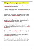 CLA practice exam questions and answers 