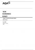 AQA GCSE ECONOMICS 8136&sol;2 Paper 2 How the Economy Works Mark scheme June 2023 Version&colon; 1&period;0 Final 
