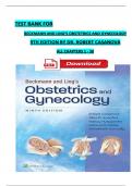 TEST BANK for Beckmann and Ling&rsquo;s Obstetrics and Gynecology&comma; 9th American Edition by Dr&period; Robert Casanova&comma; All Chapters 1 - 50&comma; Complete Newest Version