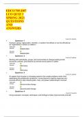 EDCO 705-D07 LUO QUIZ 3 SPRING 2023 QUESTIONS AND ANSWERS
