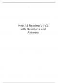 Hesı A2 Readıng V1 V2 with Questions and Answers