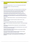 Mental Health ATI mastery&vert; 79 Questions&vert; With Complete Solutions