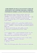 AORN PERIOP 101 FINAL EXAM STUDY GUIDE 200  QUESTIONS AND ANSWERS &lpar;2023&sol;2024&rpar; &lpar;VERIFIED  ANSWERS BY EXPERT&rpar; LATEST UPDATES 2022-2024