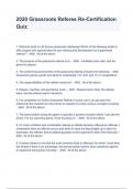 2020 Grassroots Referee Re-Certification Quiz &sol; Exam Questions And Answers 