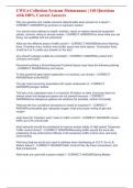 CWEA Collection Systems Maintenance &vert; 140 Questions with 100&percnt; Correct Answers
