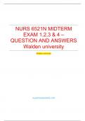 NURS 6521N MIDTERM EXAM 1,2,3 & 4 /ACTUAL EXAM QUESTIONS & ANSWERS 2022/2023 UPDATE