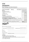 AQA GCSE GEOGRAPHY Paper 2 Challenges in the Human Environment 8035-2-QP-Geography-G-9Jun23