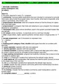 C&plus;&plus; PROGRAMMING CHAPTERS 1-4 &lpar;TEST 1&rpar;QUESTIONS AND ANSWERS