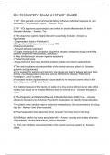 MH 701 Safety Exam #1 Study Guide
