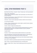 LEGL 2700 ROESSING TEST 2 QUESTIONS AND ANSWERS