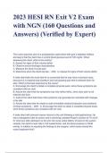 2023 HESI RN Exit V2 Exam with NGN (160 Questions and Answers) (Verified by Expert)