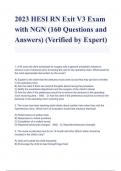 2023 HESI RN Exit V3 Exam with NGN (160 Questions and Answers) (Verified by Expert)