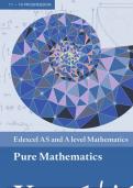 AS/A-level Edexcel Mathematics Pure Mathematics 1 Textbook