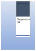 stagevrijstelling stage vrijstelling verslag