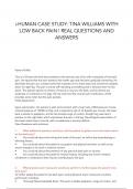 i-HUMAN CASE STUDY- TINA WILLIAMS WITH LOW BACK PAIN  REAL QUESTIONS AND ANSWERS  