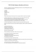 NUR 111 Quiz Summary Questions and Answers