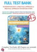 Test Bank for Pathophysiology A Practical Approach 4th Edition Story | 9781284205435 | All Chapters with Answers and Rationals