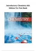 Test Bank For Introductory Chemistry 6th Edition Tro | 9780134564074 | All Chapters with Answers and Rationals