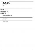 AQA GCSE CHEMISTRY 8462&sol;1F Paper 1 Foundation Tier Mark scheme June 2023 Version&colon; 1&period;0 Final