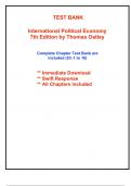 Test Bank for International Political Economy, 7th Edition Oatley (All Chapters included)