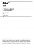 AQA GCSE PHYSICS 8463&sol;2F Paper 2 Foundation Tier Mark scheme June 2023 Version&colon; 1&period;0 Final