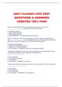 NAFI Test/NAFI CFEI TEST  QUESTIONS & ANSWERS|  UPDATED 100% PASS